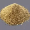 This is an image of finest Mustard Oil Cake Powder kept against grey color background.