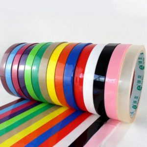 This is an image of multiple Transparent Thin Stationary Tape of different colors.