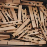 This is an image of Wooden Clips