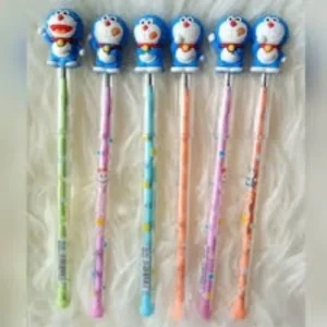 This is an image of multiple Doraemon Gel Pens against white color background.