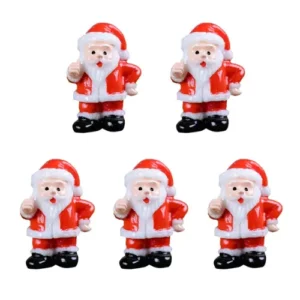 This is an image of multiple Miniature Santa Claus against a white background.
