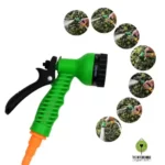 This is an image of a 7 Pattern Garden Hose Nozzle Water Spray Gun kept against white color background.